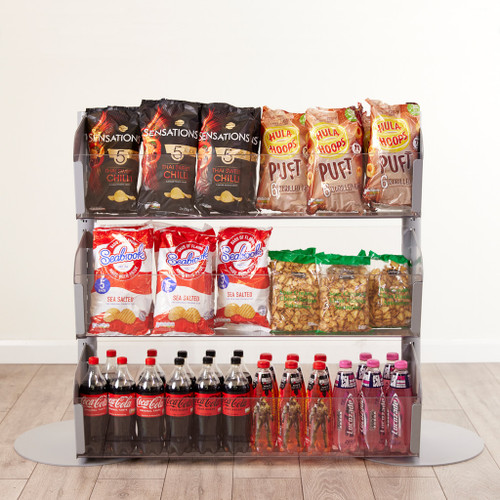 Double Sided In-Queue Merchandising Bin Bays -W1250mm each bay