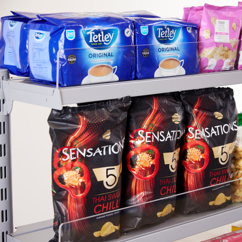 3 x Single Sided In-Queue Merchandising Bay with Shelves and Bins