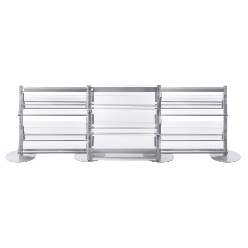 3 x In-Queue Merchandising Bays with Magazine Shelves and Bins