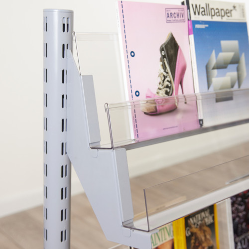 3 x In-Queue Merchandising Bays with Magazine Shelves and Bins