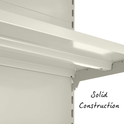 White Retail Shelving 90 Deg. Wall Corner Unit - 4 x 370mm Shelves - H1800mm