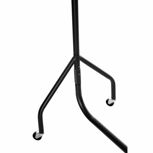 5 x Black Heavy-Duty Clothes Rails