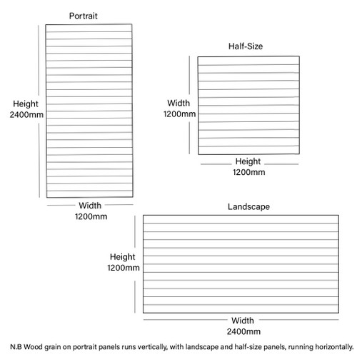 Pack of 40 x Pino Grey Slatwall Panels Half Size - 100mm Centres - 18mm MDF
