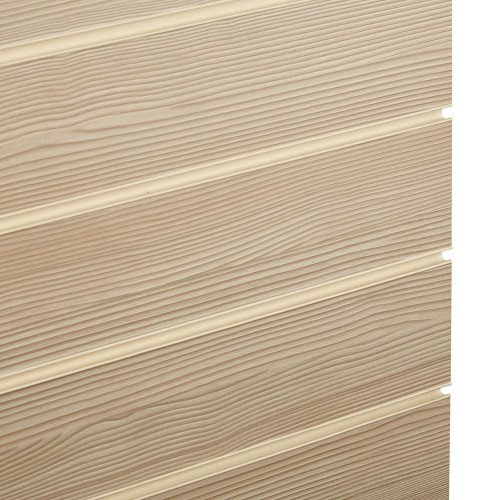 Pack of 40 x Pino Cream Slatwall Panels Half Size - 100mm Centres - 18mm MDF