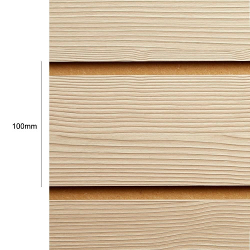 Pack of 40 x Pino Cream Slatwall Panels Half Size - 100mm Centres - 18mm MDF