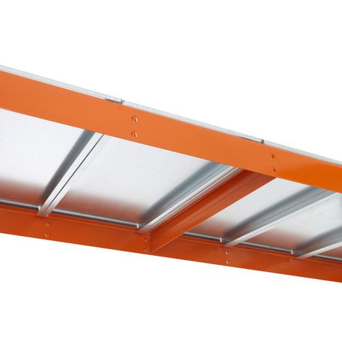 Extra Steel Panel Level for Steel Warehouse Shelving - 400kg UDL - Orange
