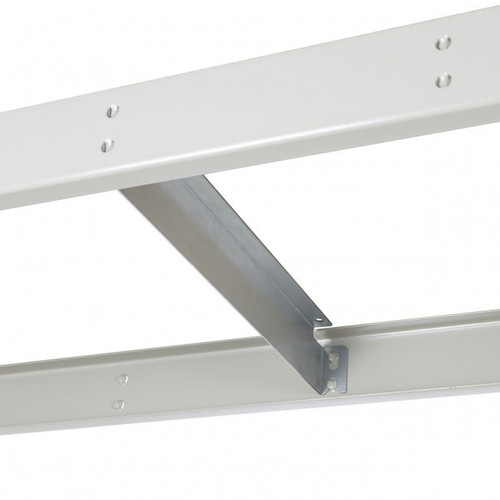 Blue & Grey Heavy Duty Warehouse Shelving With Steel Shelves - Up to 500Kg UDL Per Shelf - 1980mm High, 2440mm Wide