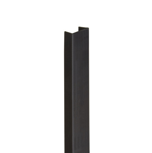 Pair of Black End Cap for Slatwall Panels 1.2m