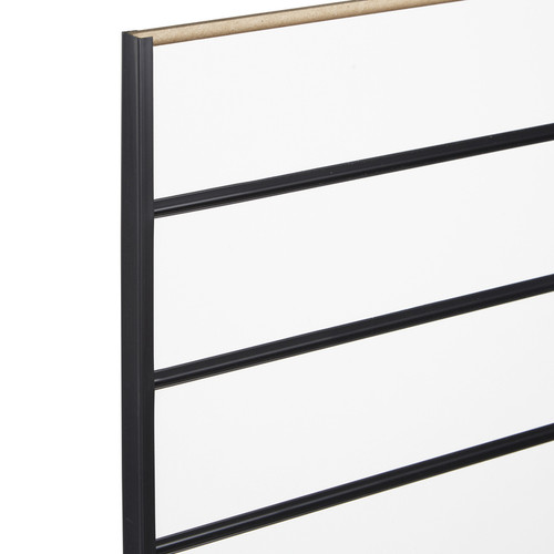 Pair of Black End Cap for Slatwall Panels 1.2m