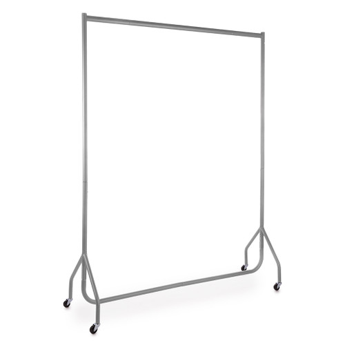 5 x Silver Heavy-Duty Clothes Rails