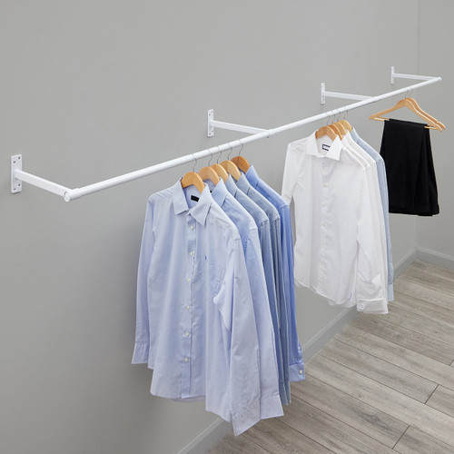 White Plug-in End for 25mm Dia. Tube Rail