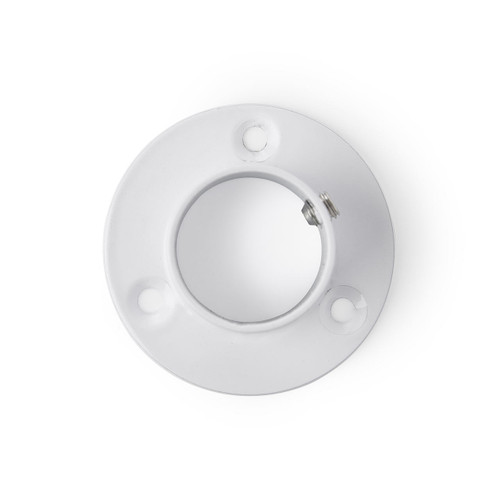 3m Alcove White Hanging Clothes Rail with 2 Wall-fix Arms