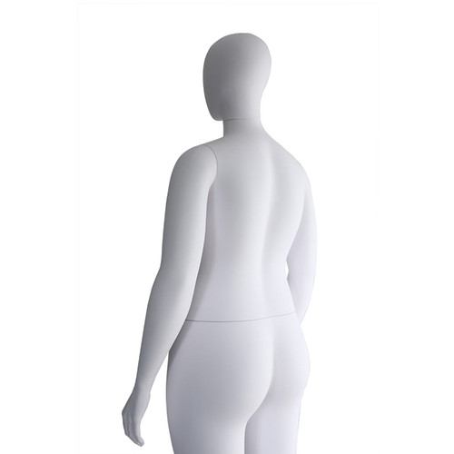 Curve Plus Sized Mannequin  - Female - Gloss White
