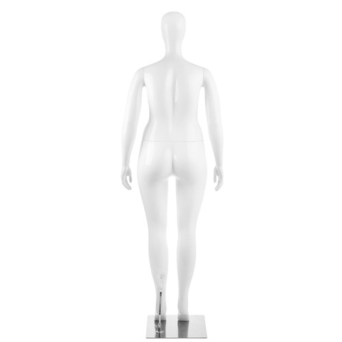 Curve Plus Sized Mannequin  - Female - Gloss White