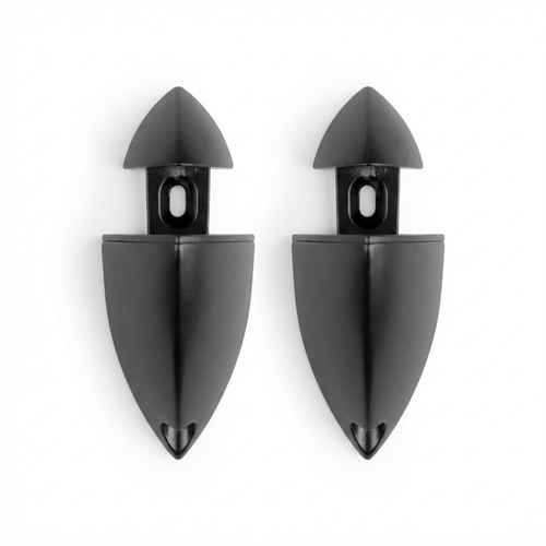 Pair of Black Wall-fix Clips