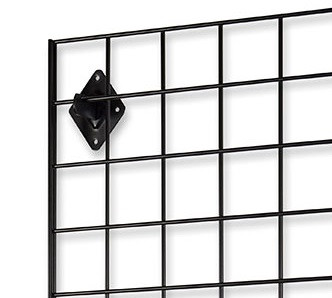 Wall Fix Bracket for Black Grid Mesh Panels