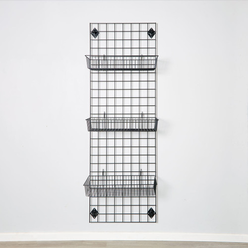 Black Hanging Wire Basket - H00 x W610 x D305mm