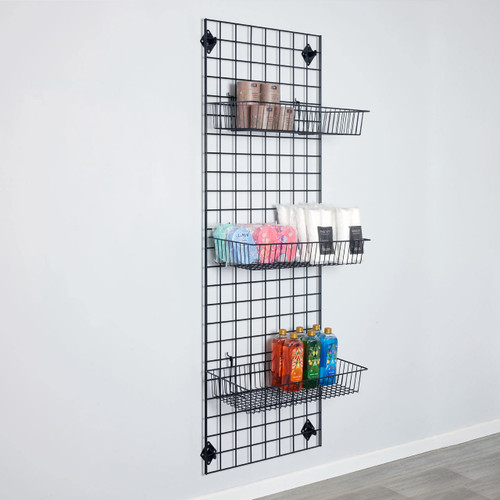 Black Hanging Wire Basket - H00 x W610 x D305mm