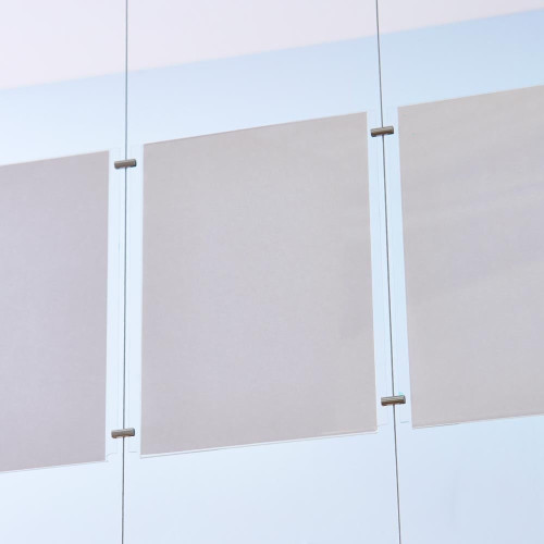 Satin Ceiling-to-Floor Cable Display Kit - A3 Portrait