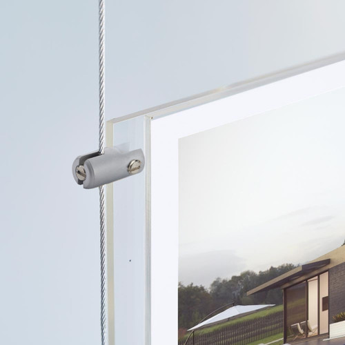 Satin Ceiling-to-Floor Cable Display Kit - A3 Portrait