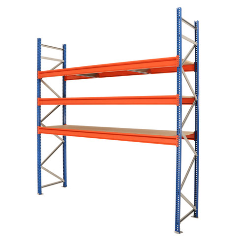Longspan Warehouse Racking - 1 Starter Bay - 3 Chipboard Shelves Per Bay Longspan Warehouse Racking - 1 Starter Bay - 3 Chipboard Shelves Per Bay