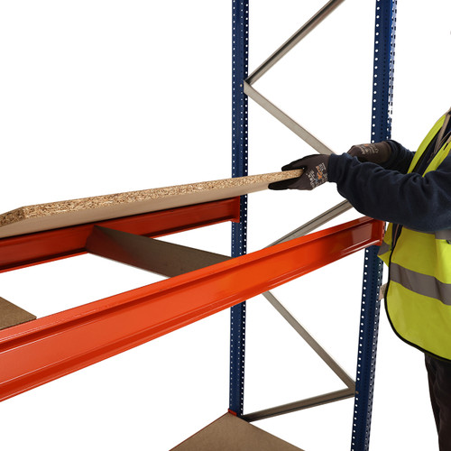 Longspan Warehouse Racking - 2 Bays - 3 Chipboard Shelves Per Bay