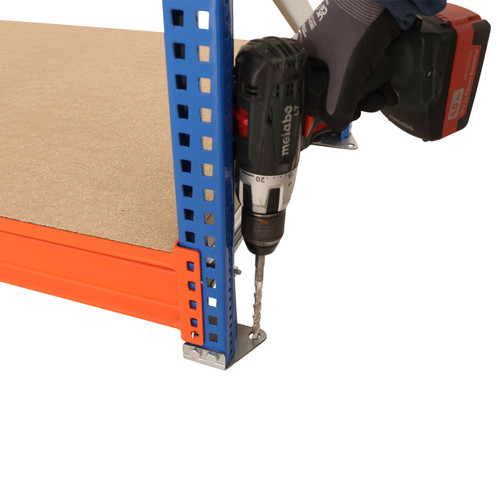 Longspan Warehouse Racking - 2 Bays - 3 Chipboard Shelves Per Bay