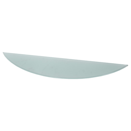 Frosted Half Moon Glass Shelf - 8mm Thickness - 900mm x 200mm