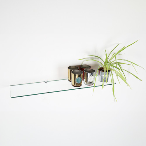 Transparent Rectangle Glass Shelf - 600 x 200mm x 8mm Thickness Transparent Rectangle Glass Shelf - 600 x 200mm x 8mm Thickness