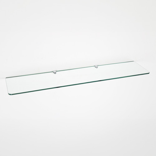 Transparent Rectangle Glass Shelf - 8mm Thickness - W600 or 900mm