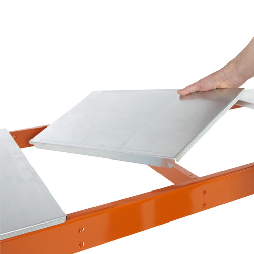 Longspan Warehouse Racking Galvanised Steel Shelf - Depth: 600mm - Up to 900kg UDL/Shelf