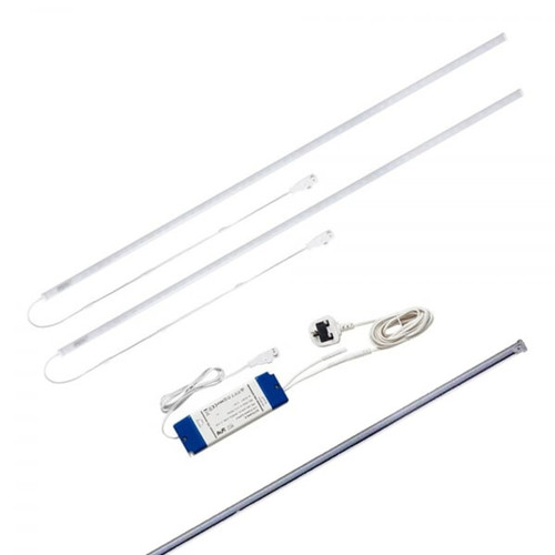 LED Shelf Lighting for Silver Retail Shelving Units - Suitable for W1250mm Shelves
