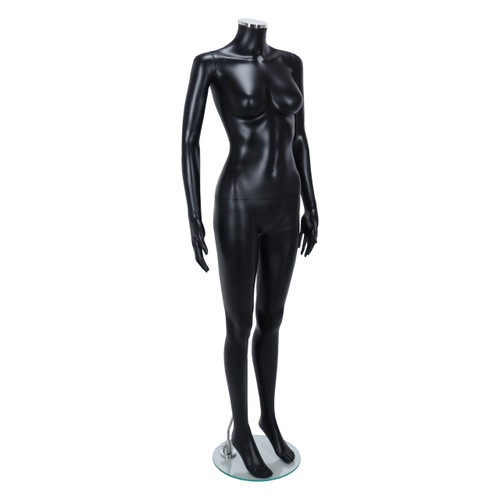Zest Headless Mannequin - Female - Matt Black