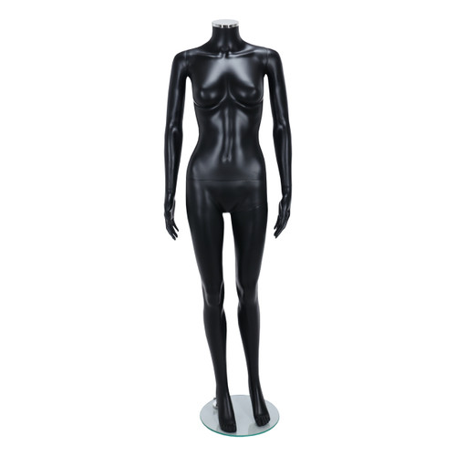 Zest Headless Mannequin - Female - Matt Black