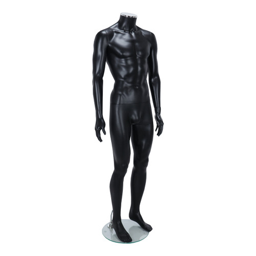 Zest Headless Mannequin - Male - Matt Black