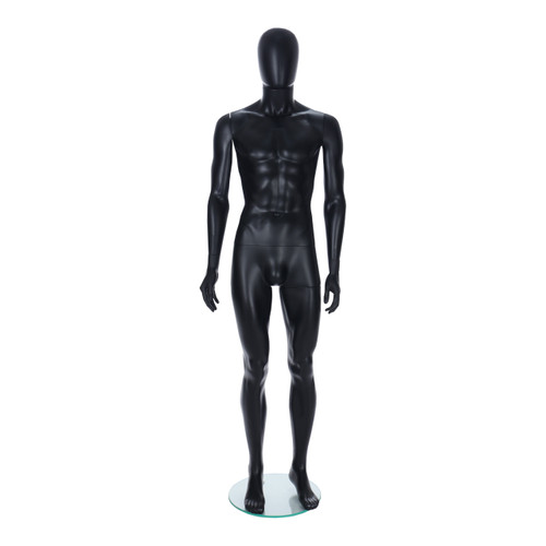 Spring Faceless Mannequin  - Male - Matt Black Spring Faceless Mannequin  - Male - Matt Black