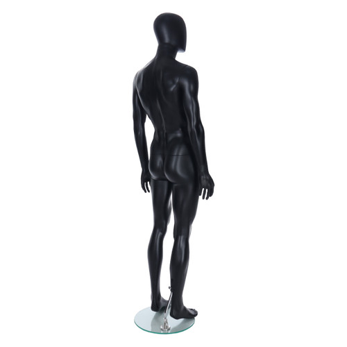 Spring Faceless Mannequin  - Male - Matt Black Spring Faceless Mannequin  - Male - Matt Black