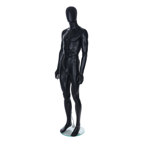 Spring Faceless Mannequin  - Male - Matt Black Spring Faceless Mannequin  - Male - Matt Black