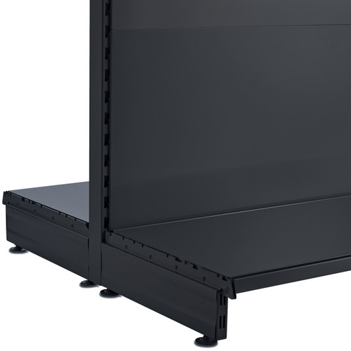 Black End of Run for Retail Gondola Unit