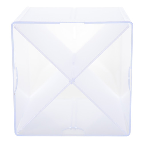 Clear X Divider Stackable Cube Storage Container - H152 x W152 x D152 mm