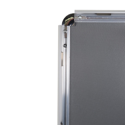 A4 Silver Snap Frame - With Round Corners - 25 mm Frame