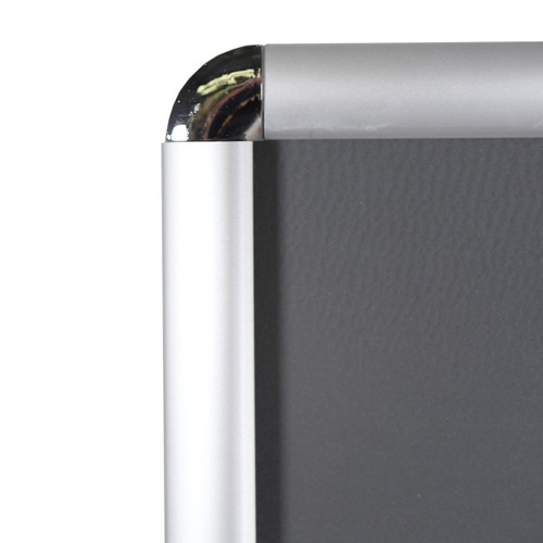 A4 Silver Snap Frame - With Round Corners - 25 mm Frame