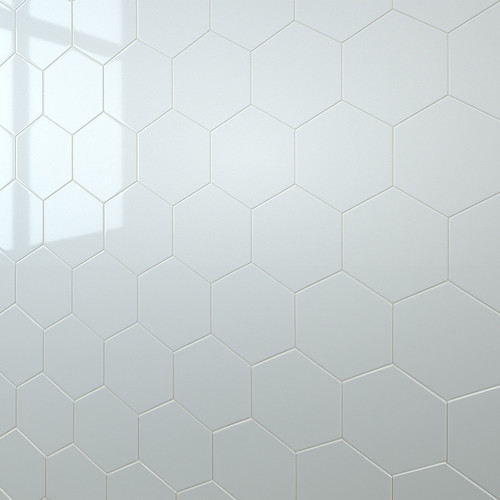 White Hexagon Wall Panel