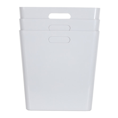 3 x Grey Large Cube Storage Baskets 3 x Grey Large Cube Storage Baskets