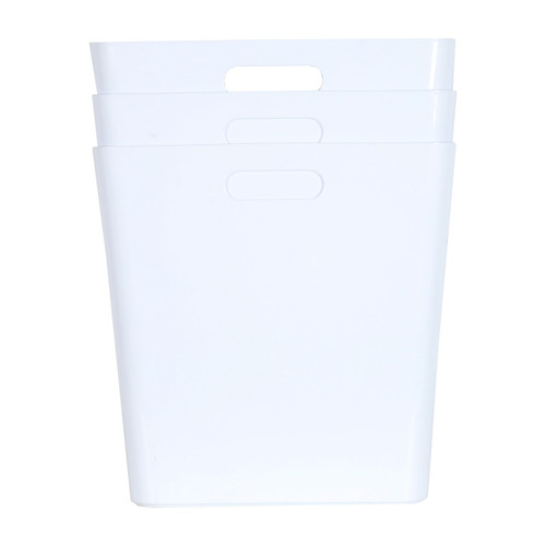 3 x White Large Cube Storage Baskets 3 x White Large Cube Storage Baskets