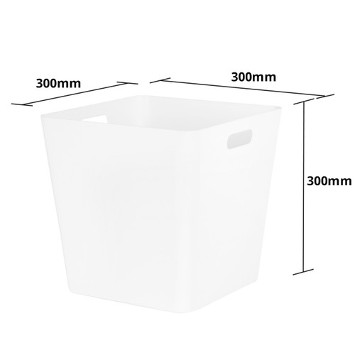 3 x White Large Cube Storage Baskets 3 x White Large Cube Storage Baskets