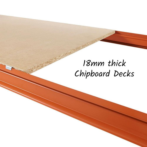 Longspan Warehouse Racking - 1 Add On Bay - 3 Chipboard Shelves Per Bay Longspan Warehouse Racking - 1 Add On Bay - 3 Chipboard Shelves Per Bay