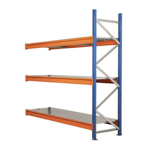 Longspan Warehouse Racking -1 Add On Bay - 3 Galvanised Steel Shelves Per Bay