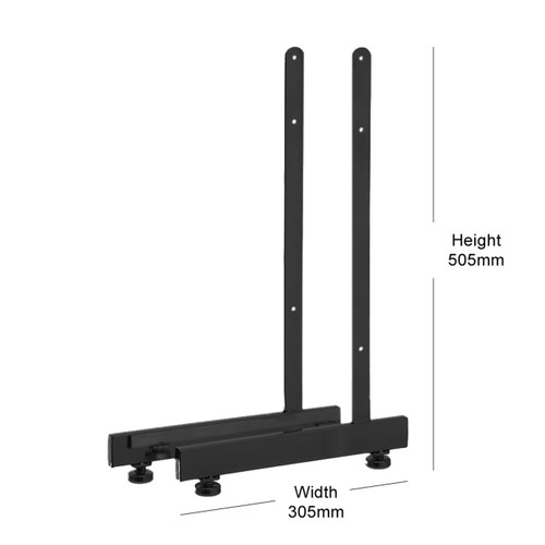 Black 4ft Grid Mesh Single Sided Stand