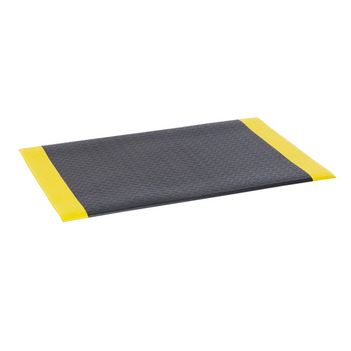 Anti-Fatigue Fire-Resistant Safety Mat - Black & Yellow